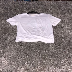 White crop top